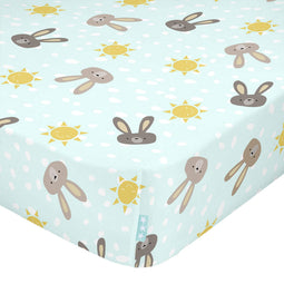 Happy Friday Rabbit family Fitted sheet cot