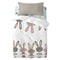 Happy Friday Rabbit family Fitted sheet cot