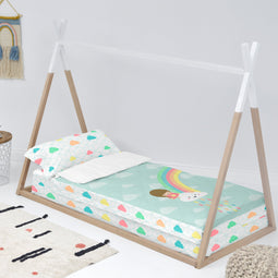 Happy Friday Nordic sack Rainbow 90x200 cm Without filling Multicolor