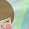 Happy Friday Nordic sack Rainbow 90x200 cm Without filling Multicolor
