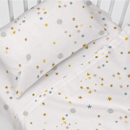 Happy Friday Saturn Sheet set cot 2 pieces