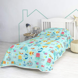 Happy Friday Sea life Bedspread