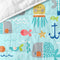 Happy Friday Sea life Bedspread