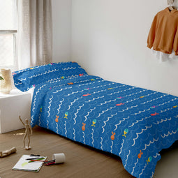 Happy Friday Sea life (D) Duvet cover set 2 pieces 155x220 cm (Single)
