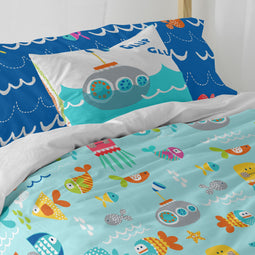 Happy Friday Sea life Cushion cover 50x30 cm