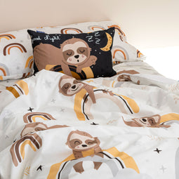Happy Friday Sleepy sloth Duvet cover set 2 piece
