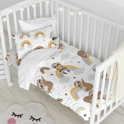 Happy Friday Sleepy sloth Duvet cover set cot 2 piece