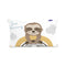 Happy Friday Sleepy sloth Cushion cover 50x30 cm