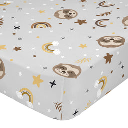 Happy Friday Sleepy sloth Fitted sheet