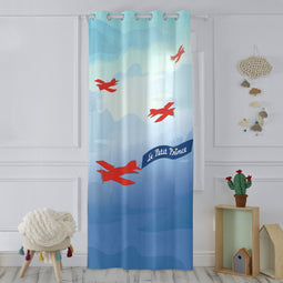 Happy Friday Son avion Curtain 140x265 cm
