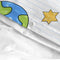 Happy Friday Space rocket Duvet cover set 2 piece