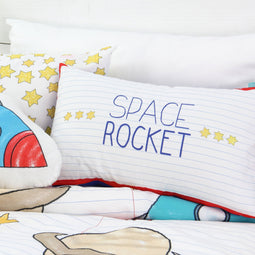 Happy Friday Space rocket Cushion cover 50x30 cm