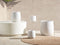Beliani LIVADIA - Flowerpot - Off-white - Fiber clay