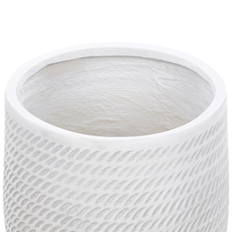 Beliani LIVADIA - Flowerpot - Off-white - Fiber clay