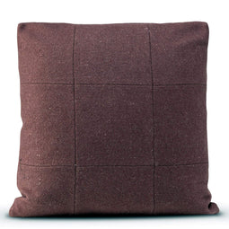 Happy Friday Square felt Decorative cushion cover 50x50 cm Burgundy