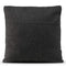 Happy Friday Square felt Decorative cushion cover 50x50 cm Black