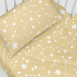 Happy Friday Sheet set 2 pieces Star sign 120x180 cm (Cot bed) Multicolor