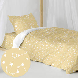 Happy Friday Duvet cover set 2 pieces Star sign 155x220 cm (Single) Multicolor