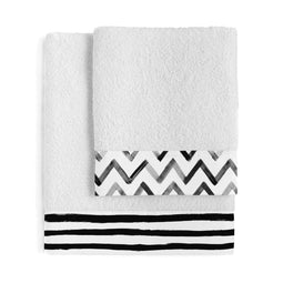 Happy Friday Towel Stripes Pack of 2 Multicolor