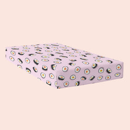 Happy Friday Fitted sheet Sushi 90x200x32 cm (Single) Multicolor