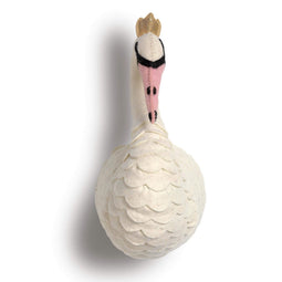 Happy Friday Felt deco Swan 22x19x38 cm Multicolor
