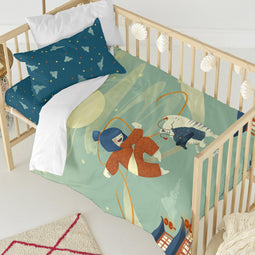 Happy Friday The warrior Duvet cover set cot 2 pieces