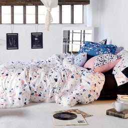 Happy Friday Duvet cover set 2 pieces Terrazzo 260x220 cm (Superking) Multicolor