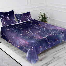 Happy Friday Ultraviolet Bed sheet