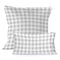 Happy Friday Vichy Pillow cover Grey