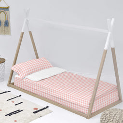 Happy Friday Vichy Nordic sack Pink