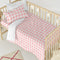 Happy Friday Vichy Duvet cover set cot 2 piece Pink