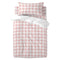 Happy Friday Vichy Duvet cover set cot 2 piece Pink