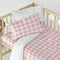 Happy Friday Vichy Duvet cover set cot 2 piece Pink