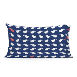 Happy Friday Whale Pillow cover 50x75 cm (Single)