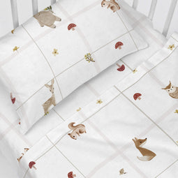 Happy Friday Woods animals Sheet set cot 2 pieces