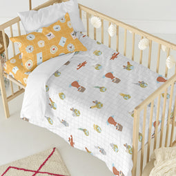 Happy Friday World trip Duvet cover set cot 2 pieces