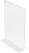 Deflecto brochure holder T-foot portrait, ft A6