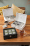 Bredemeijer Tea box + 6 canisters bamboe white