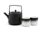 Bredemeijer Tea set Hubei 1.2L black with 2 mugs
