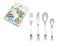 Zilverstad Children's cutlery 4-pcs Unicorn s/s+col.