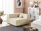 Beliani APRICA - Corner piece - Beige - Linen