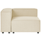 Beliani APRICA - Corner piece - Beige - Linen
