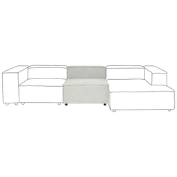 Beliani APRICA - 1-seater sofa - Beige - Linen