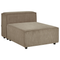 Beliani APRICA - 1-seater sofa - Brown - Corduroy