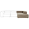 Beliani APRICA - Chaise longue - Beige - Linen