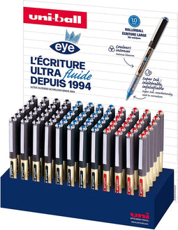 Uni-ball Eye roller Broad, punt 1 mm, display van 72 stuks, assorti