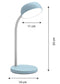 Unilux bureaulamp Tamy, LED, blauw