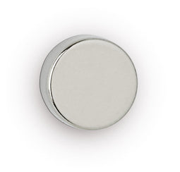 MAUL neodymium schijfmagneet Ø12x3mm 2,5kg blister 10 zilver, whitebord