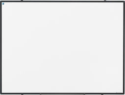 Smit Visual magnetisch whiteboard Softline, gelakt staal, zwart, 90 x 120 cm
