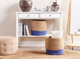 Beliani BULANIK - Basket set of 2 - Beige - Jute